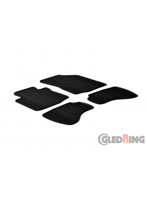 Original Gledring Passform Fußmatten Gummimatten 4 Tlg.+Fixing - Citroen C1 2010->